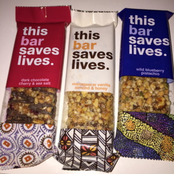 Gluten-free bars from This Bar Saves Lives